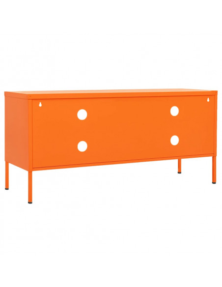 Mobile TV Arancione 105x35x50 cm in Acciaio