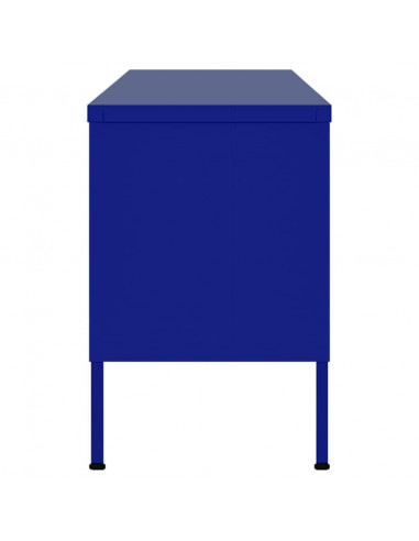 Mobile TV Blu Marino 105x35x50 cm in Acciaio