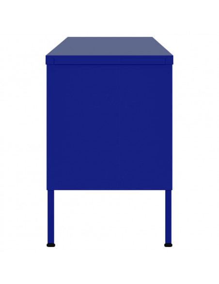 Mobile TV Blu Marino 105x35x50 cm in Acciaio