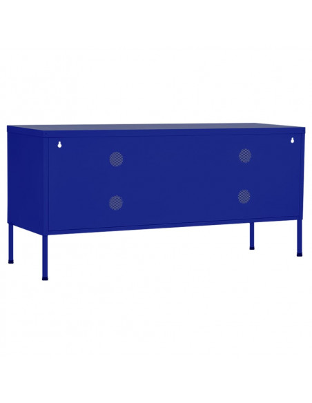 Mobile TV Blu Marino 105x35x50 cm in Acciaio