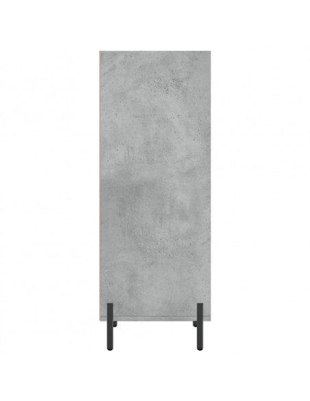 Credenza Grigio Cemento 34,5x32,5x90 cm in Legno Multistrato