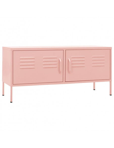 Mobile TV Rosa 105x35x50 cm in Acciaio