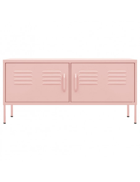 Mobile TV Rosa 105x35x50 cm in Acciaio