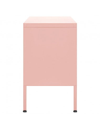 Mobile TV Rosa 105x35x50 cm in Acciaio