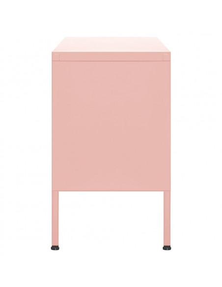 Mobile TV Rosa 105x35x50 cm in Acciaio