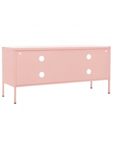 Mobile TV Rosa 105x35x50 cm in Acciaio