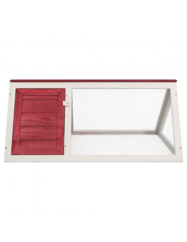 Conigliera in Legno Rossa