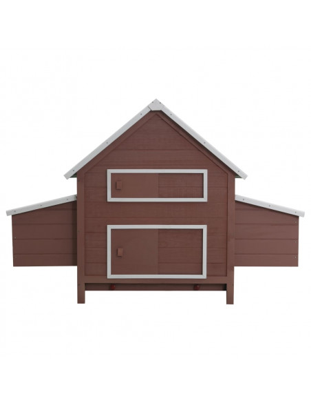 Pollaio Marrone 157x97x110 cm in Legno