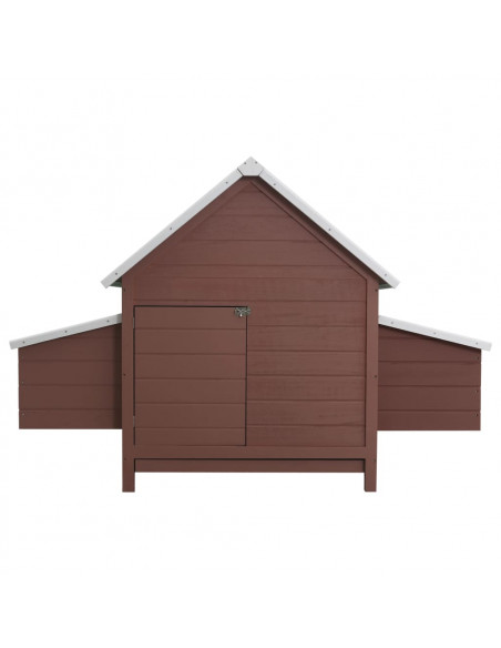 Pollaio Marrone 157x97x110 cm in Legno