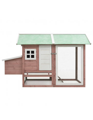 Pollaio Moca 170x81x110 cm in Legno Massello di Pino e Abete