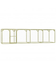 Pollaio 1,5x6x1,5 m in Legno di Pino Impregnato 2