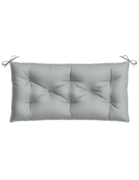 Cuscino Panca Giardino Grigio Chiaro Mélange 100x50x7cm Tessuto