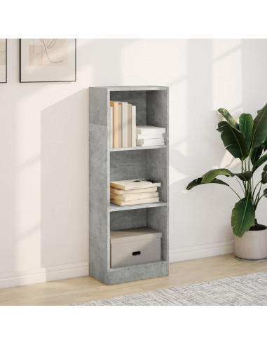 Libreria Grigio Cemento 40x24x109 cm in Truciolato