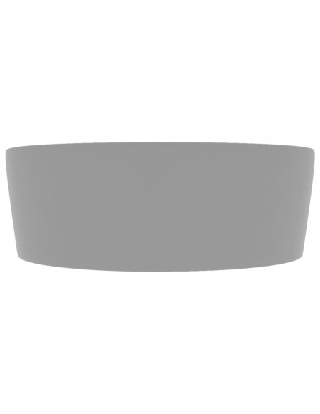 Lavandino con Troppopieno Grigio Chiaro Opaco 36x13 cm Ceramica