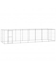 Gabbia per Cani da Esterno in Acciaio Zincato 16,94 m² 2