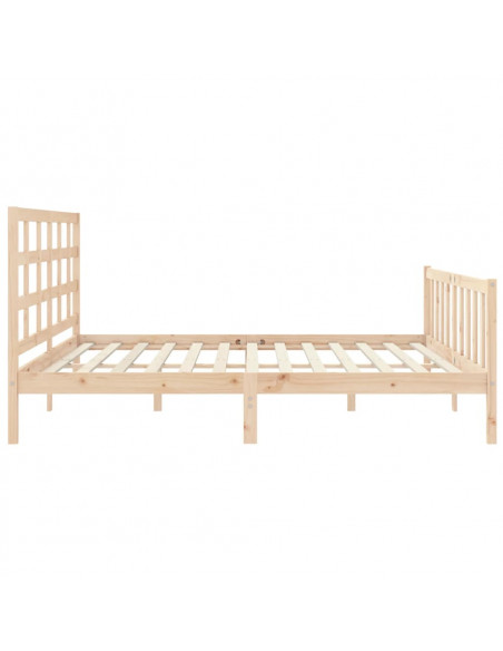 Giroletto con Testiera 200x200 cm in Legno Massello