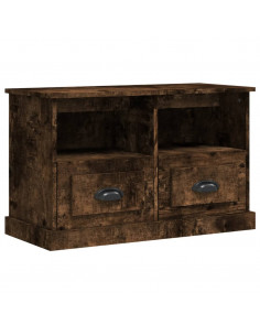 Mobile Porta TV Rovere Fumo 80x35x50 cm in Legno Multistrato 2