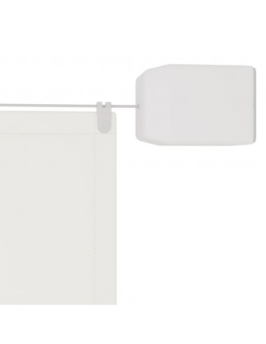 Paravento Verticale Bianco 140x600 cm Tessuto Oxford