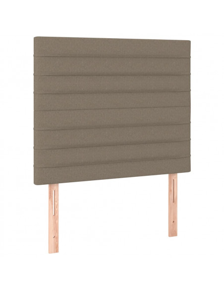 Giroletto a Molle con Materasso Tortora 120x200 cm in Tessuto