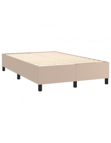 Giroletto a Molle con Materasso Cappuccino 120x200cm Similpelle