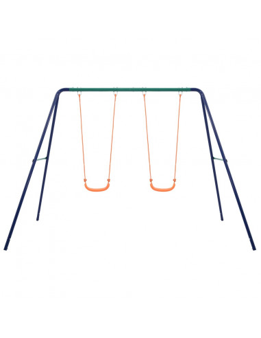 Set Altalene con 2 Sedili in Acciaio