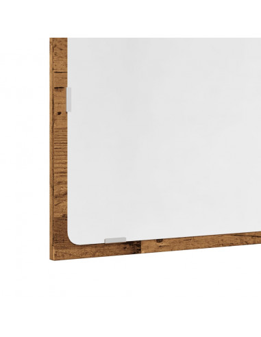 Set Mobili da Bagno 2 pz Legno Antico in Legno Multistrato