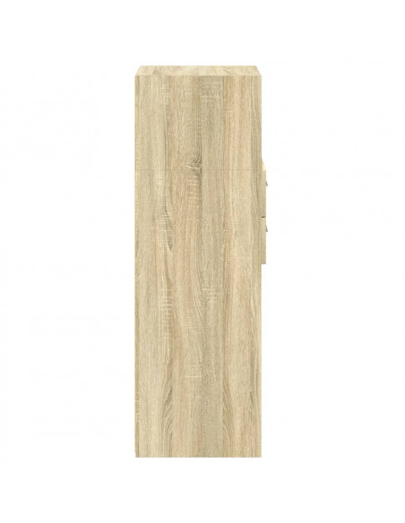 Credenza Rovere Sonoma 40x42,5x124 cm in Legno Multistrato