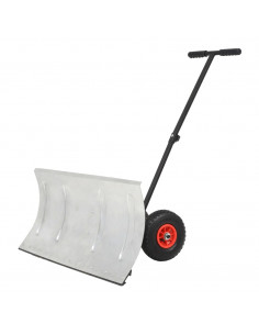 Spazzaneve Manuale con Ruote 100x44 cm 2