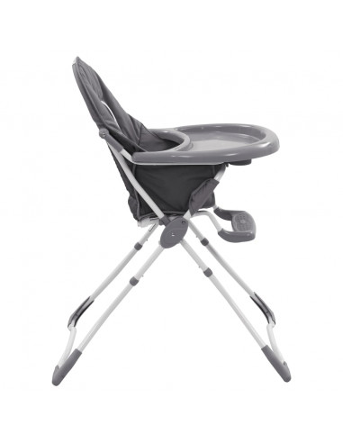 Seggiolone Pappa per Bambini Grigio e Bianco