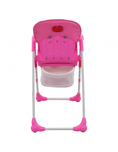 Seggiolone Pappa per Bambini Rosa e Grigio