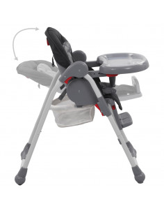 Seggiolone Pappa per Bambini Grigio 2