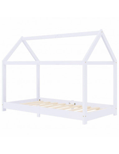 Giroletto per Bambini Bianco in Massello di Pino 80x160 cm