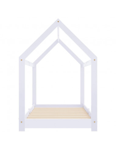 Giroletto per Bambini Bianco in Massello di Pino 80x160 cm