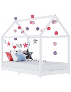 Giroletto per Bambini Bianco in Massello di Pino 90x200 cm 2