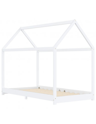 Giroletto per Bambini Bianco in Massello di Pino 90x200 cm