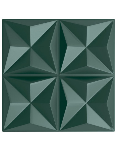 Pannelli Murali 48 pz Verdi 50x50 cm XPS 12 m² Origami