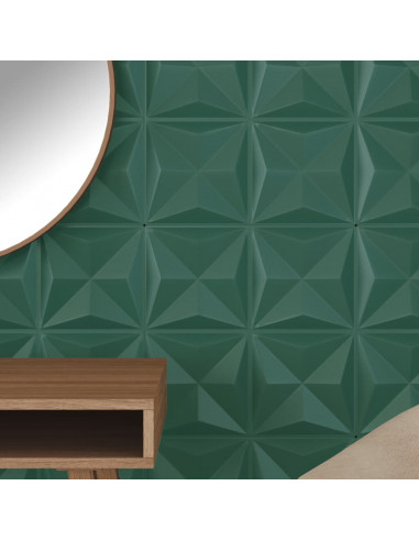 Pannelli Murali 48 pz Verdi 50x50 cm XPS 12 m² Origami