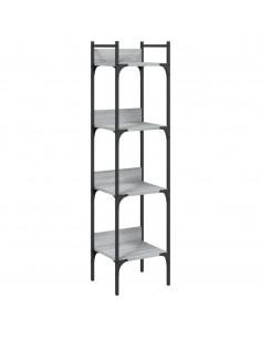 Libreria 4Ripiani Grigio Sonoma 35x30x138,5cm Legno Multistrato 2