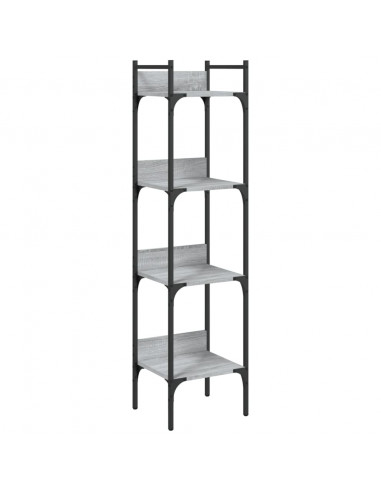 Libreria 4Ripiani Grigio Sonoma 35x30x138,5cm Legno Multistrato