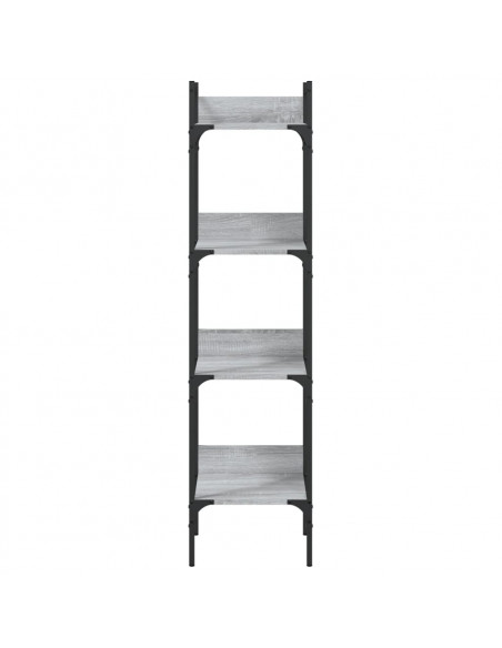Libreria 4Ripiani Grigio Sonoma 35x30x138,5cm Legno Multistrato