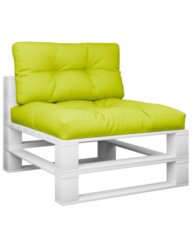 Cuscini per Divani in Pallet 2 pz Verde Intenso in Tessuto