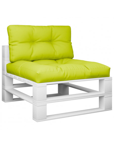 Cuscini per Divani in Pallet 2 pz Verde Intenso in Tessuto