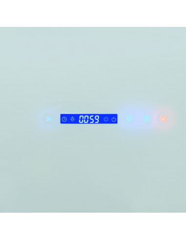 Cappa Aspirante a Muro Acciaio Inox 756 m³/h 90 cm Bianca