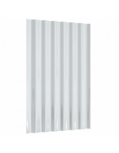 Pannelli Tetto 36 pz Acciaio Verniciato Polvere Marrone 60x36cm