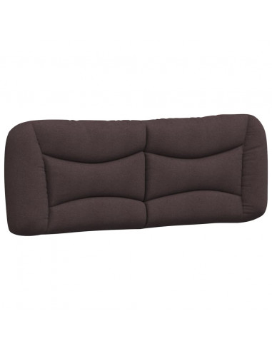 Letto con Materasso Marrone Scuro 120x200cm Tessuto