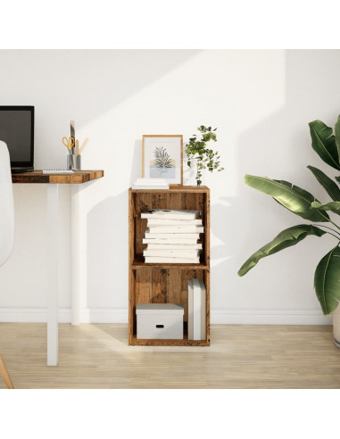 Libreria Legno Antico 40x30x77 cm in Legno Multistrato