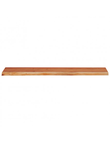 Mensola Muro 110x30x2,5cm Rettangolare Legno Acacia Bordi Vivi