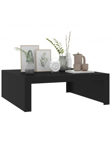 Tavolino da Salotto Nero 100x100x35 cm in Truciolato