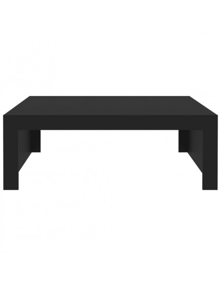 Tavolino da Salotto Nero 100x100x35 cm in Truciolato