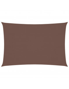Parasole a Vela Oxford Rettangolare 3x5 m Marrone 2